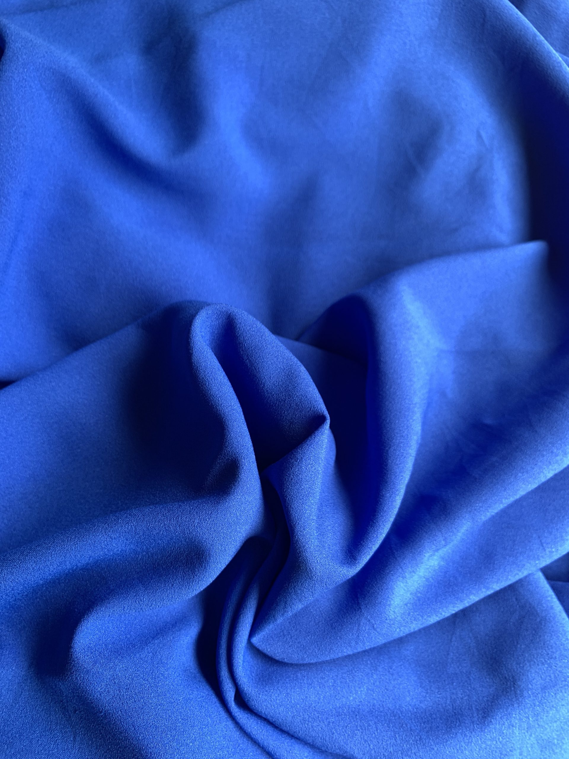 Italian Microfibre Crepe Siena | Storm Blue