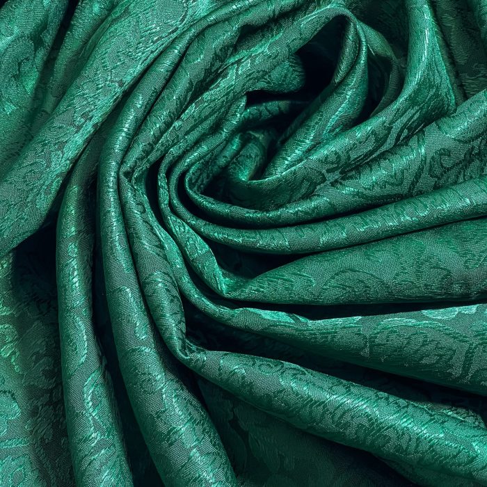 Green Tonal Satin Jacquard