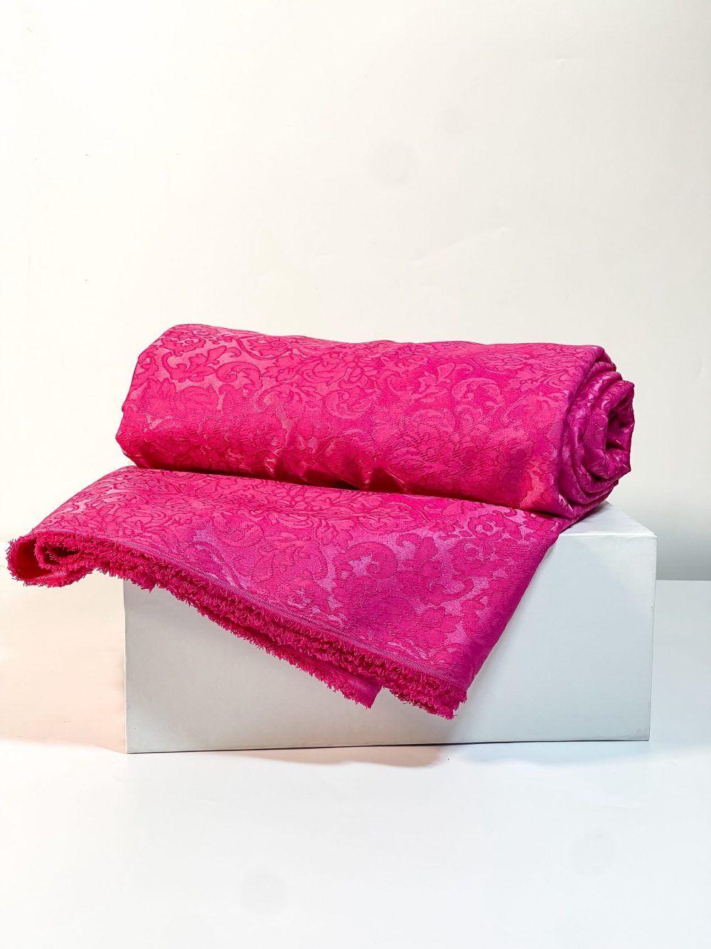 Pink Tonal Satin Jacquard - Image 5