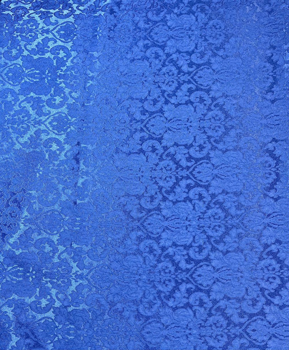 Blue Tonal Satin Jacquard - Image 2