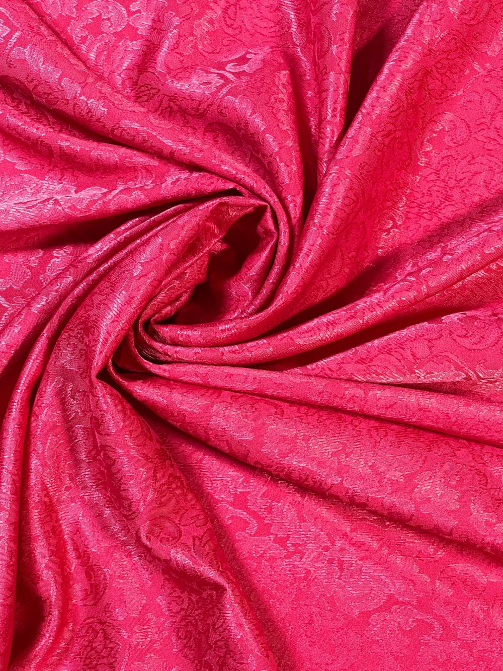 Red Tonal Satin Jacquard