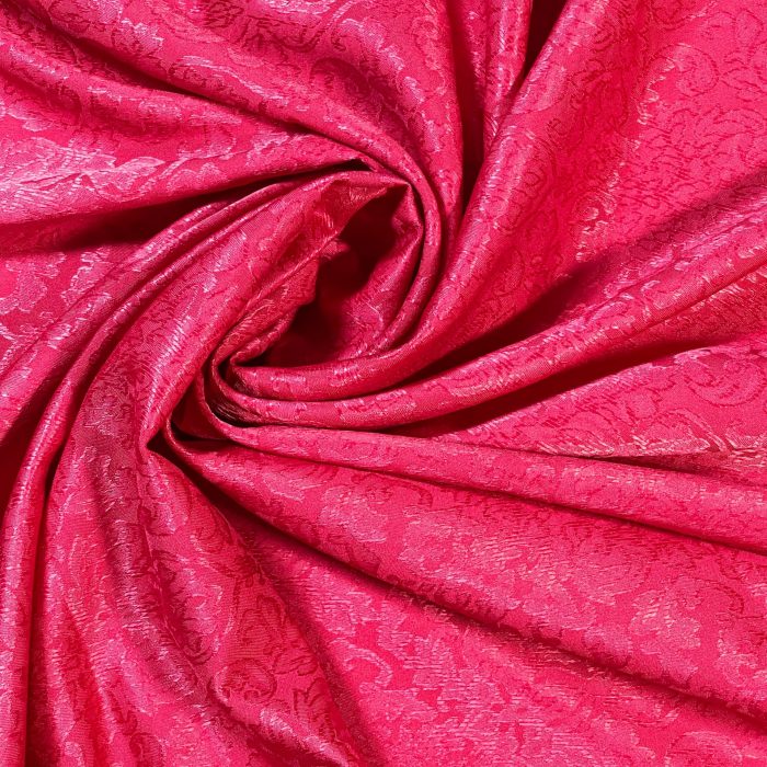 Red Tonal Satin Jacquard
